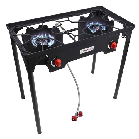 gas one propane double burner two burner camp stove outdoor